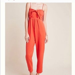 Red jumpsuit from Anthropology